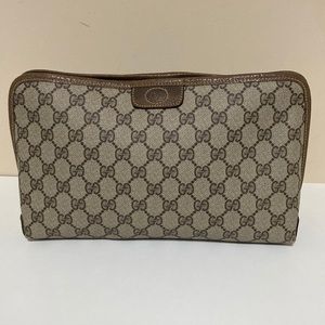 Gucci Coated Canvas Cosmetic Bag